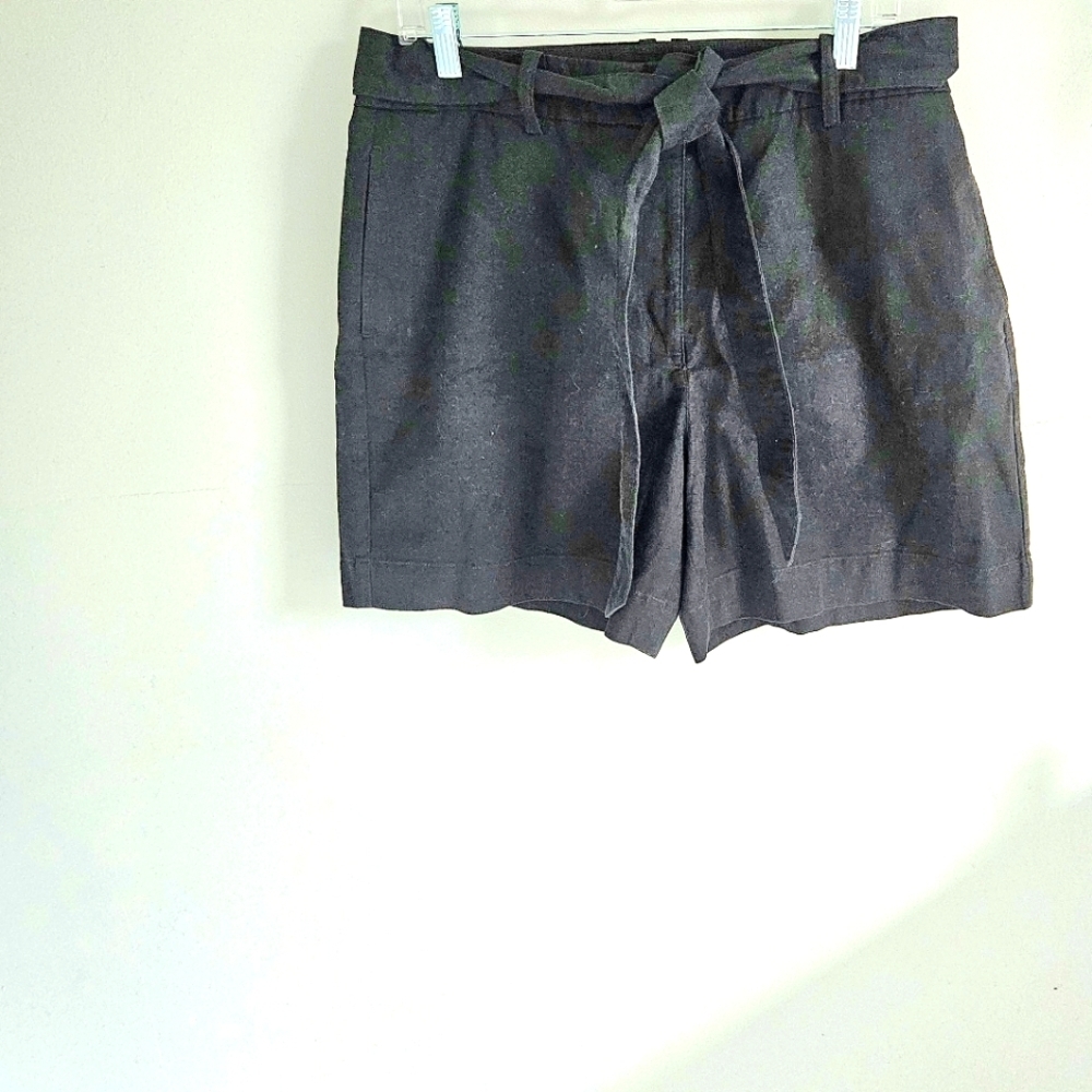 Talbots shorts black ties at waist